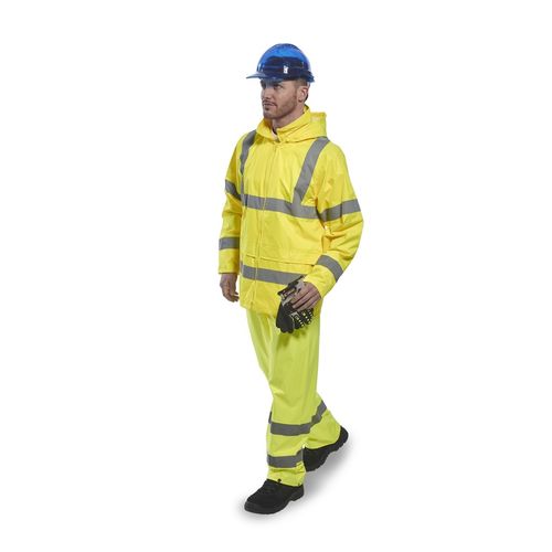 Chubasquero de alta visibilidad Amarillo Fluor Talla 3XL