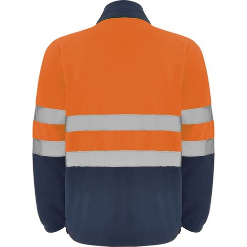 Chaqueta polar de alta visibilidad Mod. ALTAIR Azul Marino / Naranja Fluor (1/19) Talla L