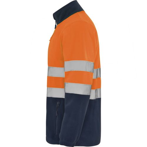 Chaqueta polar de alta visibilidad Mod. ALTAIR Azul Marino / Naranja Fluor (1/19) Talla L