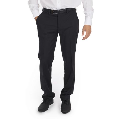 Pantalón de hombre sin pinzas Serie MAXIMA (001) Negro Talla 36