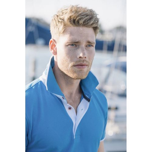 Polo de manga corta Mod. SEATTLE Azul brillante (510) Talla XL