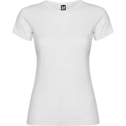 Camiseta de manga corta de mujer Mod. JAMAICA (01) Blanco Talla S