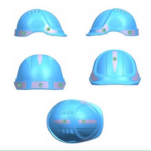 Etiquetas adhesivas reflectantes para casco Gris (Pack 10 cascos)