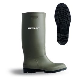 Bota de agua PVC caa alta verde