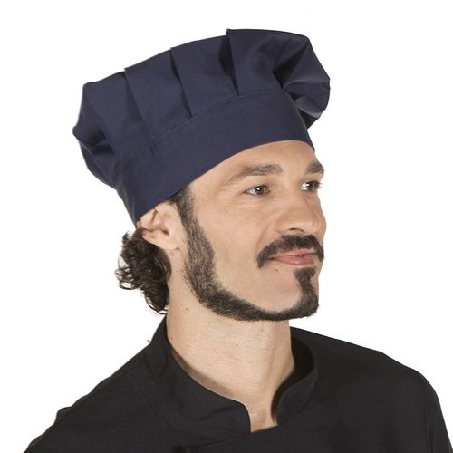 Gorro de cocina Mod. GRAN CHEF con cierre de velcro (104) Marino Talla nica