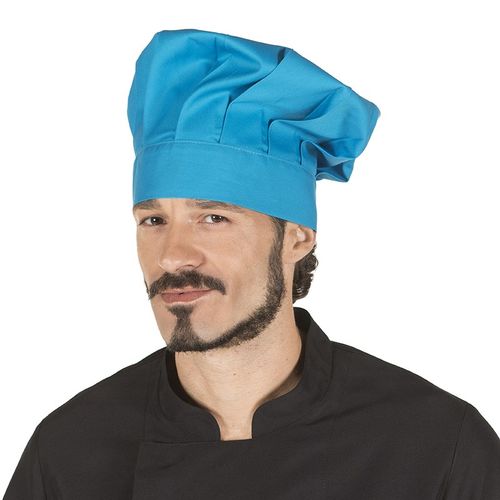 Gorro de cocina Mod. GRAN CHEF con cierre de velcro (115) Turquesa Talla nica