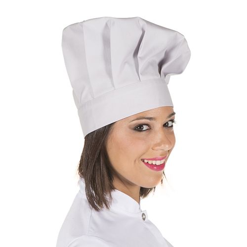 Gorro de cocina Mod. GRAN CHEF con cierre de velcro (117) Gris Perla Talla nica