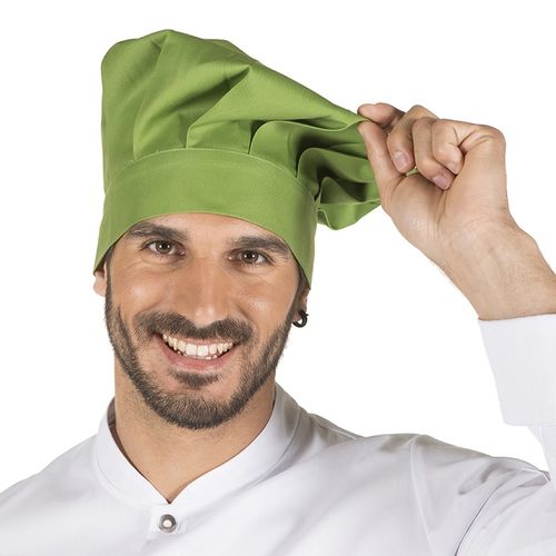 Gorro de cocina Mod. GRAN CHEF con cierre de velcro (121) Verde Oliva Talla nica