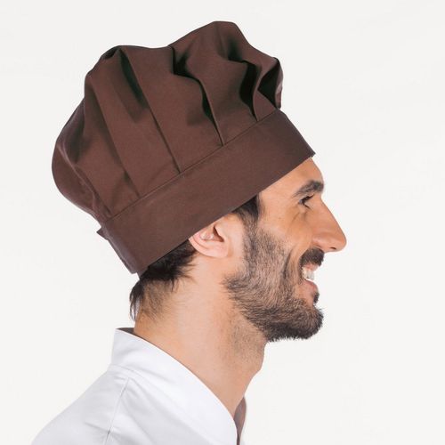 Gorro de cocina Mod. GRAN CHEF con cierre de velcro (124) Marron Talla nica