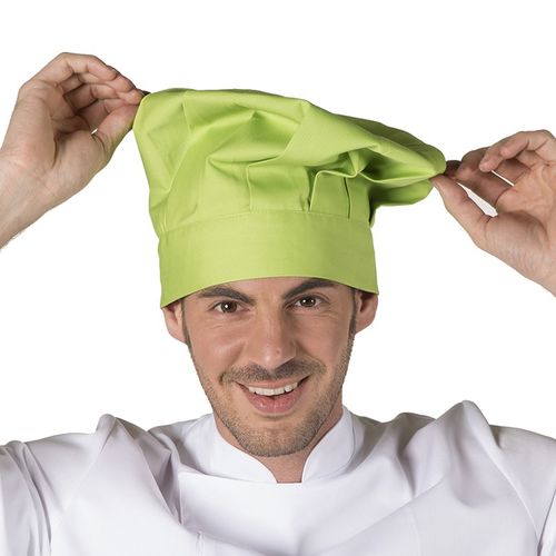 Gorro de cocina Mod. GRAN CHEF con cierre de velcro (127) Pistacho Talla nica