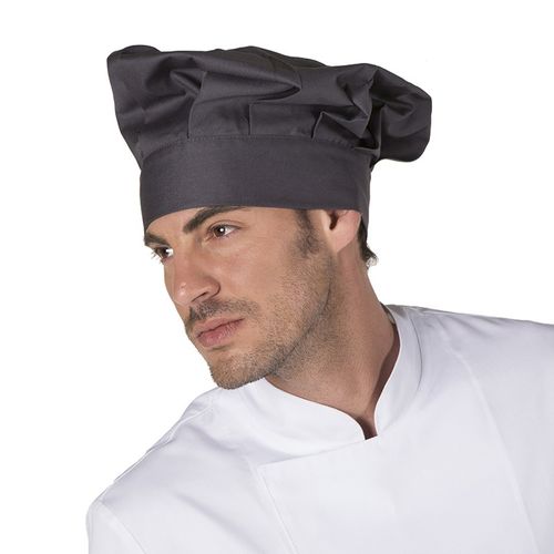 Gorro de cocina Mod. GRAN CHEF con cierre de velcro (139) Gris Marengo Talla nica