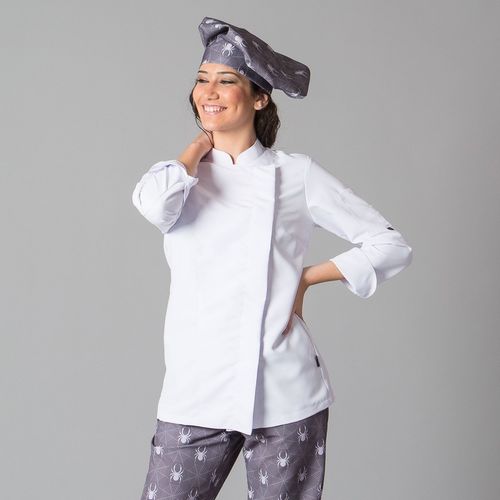 Chaquetilla de cocina de mujer Mod. MIRANDA (101) Blanco Talla XL