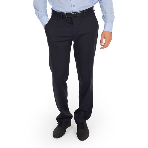 Pantalón de hombre sin pinzas Serie TRIVIAL (104) Marino Talla 46