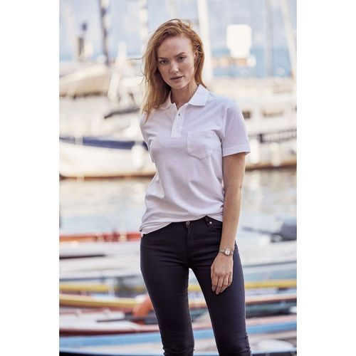 Polo de manga corta con bolsillo Mod. BASIC POCKET Blanco (00) Talla XL