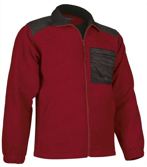 Chaqueta polar con parches 400 grs. Rojo Talla XS