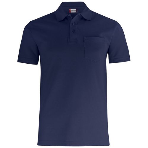 Polo de manga corta con bolsillo Mod. BASIC POCKET Azul oscuro (580) Talla XS