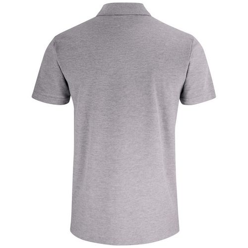 Polo de manga corta con bolsillo Mod. BASIC POCKET Gris jaspeado (95) Talla XXL