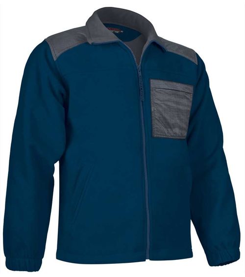 Chaqueta polar con parches 400 grs. Azul Marino Talla S