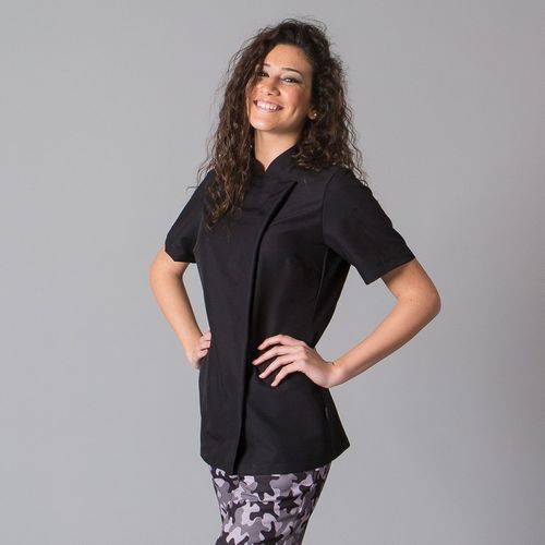 Chaqueta de cocina de mujer Mod. PAZ (001) Negro Talla M