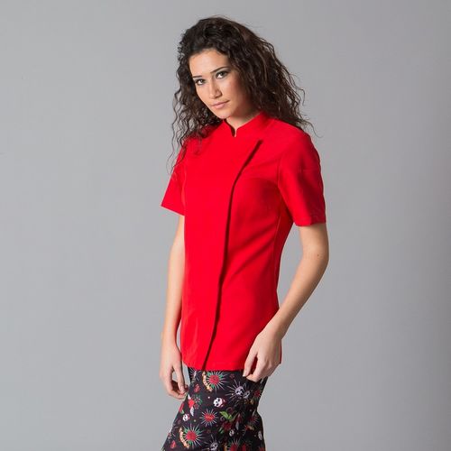 Chaqueta de cocina de mujer Mod. PAZ (105) Rojo Talla M