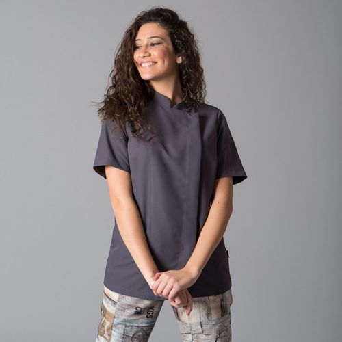 Chaqueta de cocina de mujer Mod. PAZ (139) Gris Marengo Talla XXL