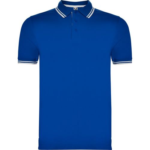 Polo de manga corta Mod. MONTREAL (05/01) Azul Royal / Blanco Talla S