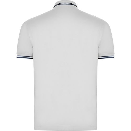 Polo de manga corta Mod. MONTREAL (01/55) Blanco / Azul Marino Talla S