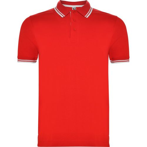 Polo de manga corta Mod. MONTREAL (60/01) Rojo / Blanco Talla S