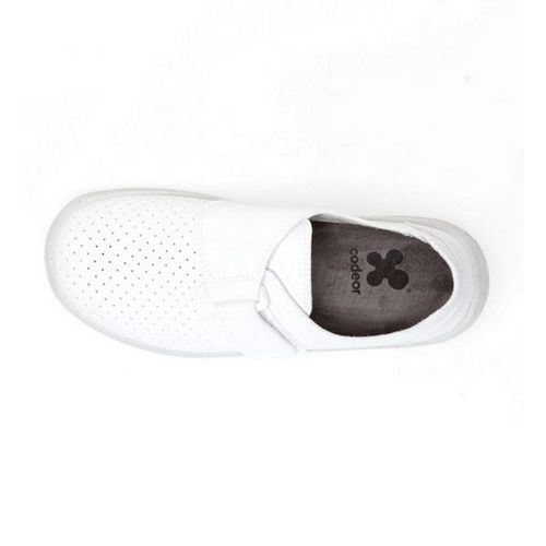 Zapato Mycodeor Velcro de descanso y antideslizante Blanco Talla 42