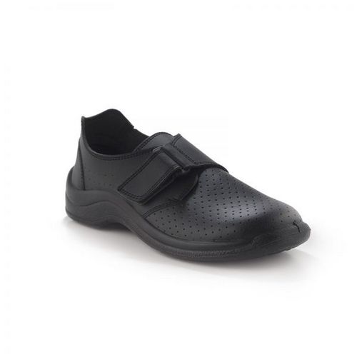 Zapato Mycodeor Velcro de descanso y antideslizante Negro Talla 44
