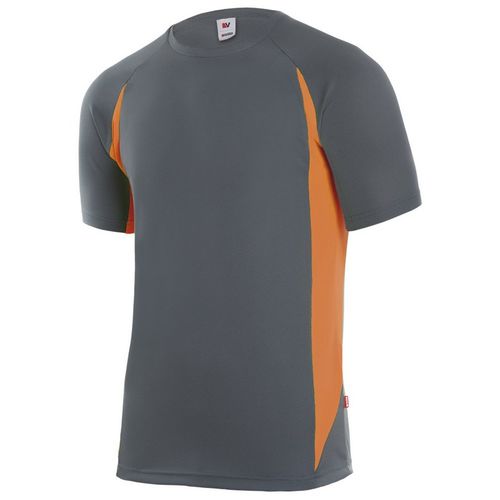 Camiseta bicolor de alta visibilidad Gris / Naranja Fluor (8/19) Talla S