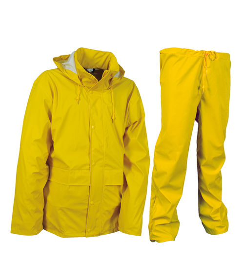 Traje de agua Mod. RAINFALL de poliuretano. Amarillo Talla XS