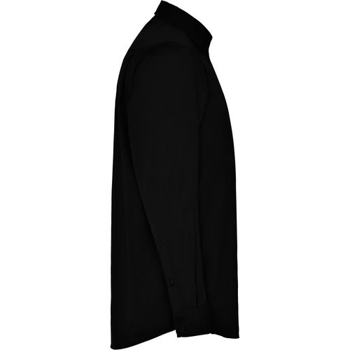 Camisa de caballero de manga larga Negro Talla S