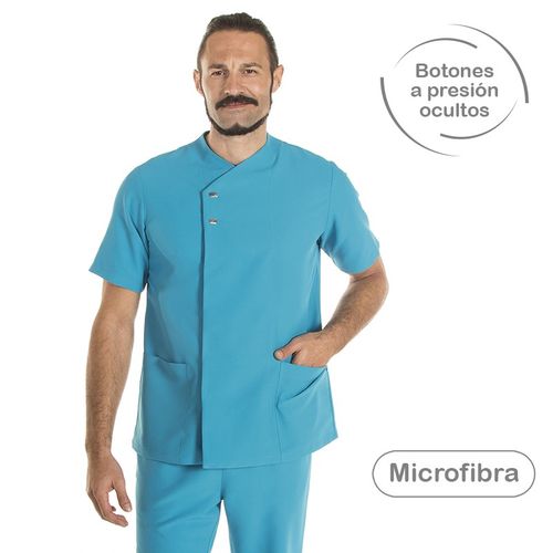 Chaqueta de caballero de microfibra Mod. HUGO (115) Turquesa Talla M