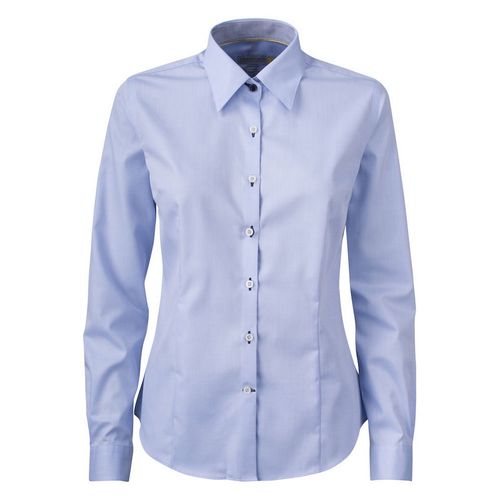 Camisa de seora Mod. YELLOW BOW 51 WOMAN (505) Azul Celeste / Azul Marino Talla XL