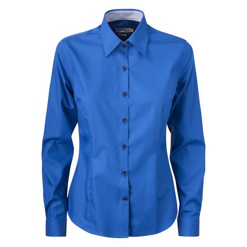 Camisa de señora Mod. YELLOW BOW 51 WOMAN (555) Azul Royal / Azul Marino Talla L
