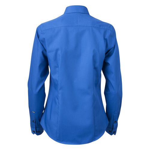 Camisa de señora Mod. YELLOW BOW 51 WOMAN (555) Azul Royal / Azul Marino Talla XXL