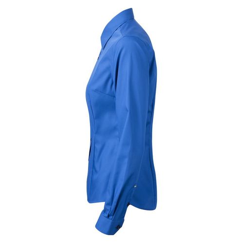 Camisa de señora Mod. YELLOW BOW 51 WOMAN (555) Azul Royal / Azul Marino Talla XXL