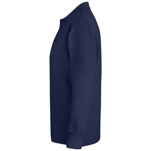 Polo de manga larga con bolsillo Azul oscuro (580) Talla M