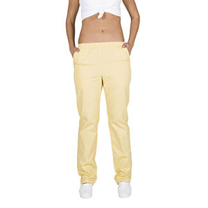 Pantalón sanitario con goma y bolsillos. Vainilla (122) Talla S