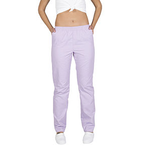 Pantaln sanitario con goma y bolsillos. Lila (123) Talla S