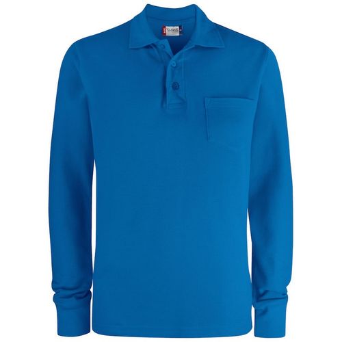 Polo de manga larga con bolsillo Azul Royal (55) Talla S