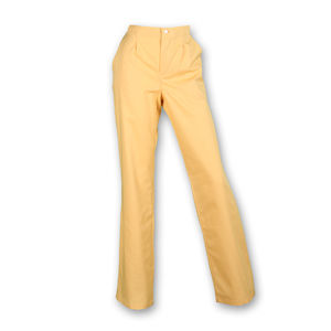 Pantalón sanitario con botón y cremallera. Vainilla (122) Talla S