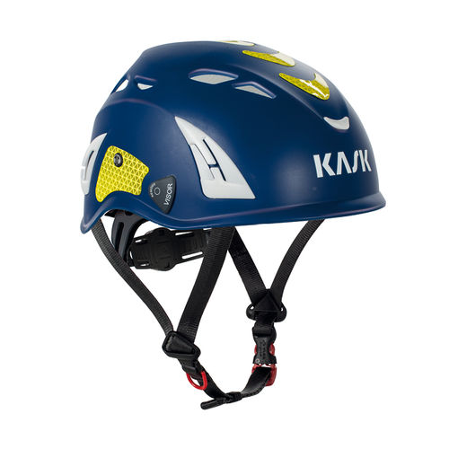 Casco con barbuquejo Mod. PLASMA HI VIZ (251) Azul / Amarillo