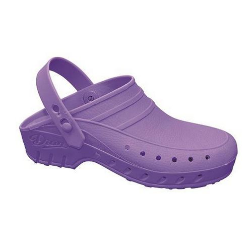 Zueco de material polímero SBS Morado Talla 34