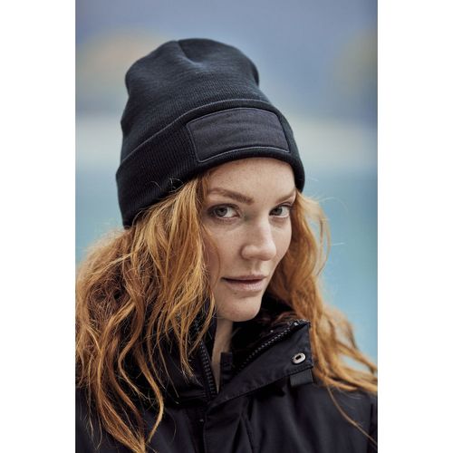 Gorro de punto Mod. HUBERT PATCH Azul oscuro (580) Talla Única