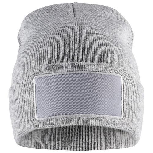 Gorro de punto Mod. HUBERT PATCH Gris jaspeado (95) Talla nica