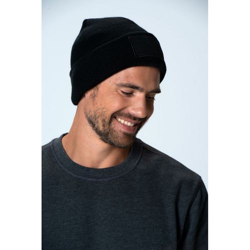 Gorro de punto Mod. HUBERT PATCH Negro (99) Talla nica