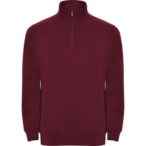 Sudadera con media cremallera Mod. ANETO (57) Granate  Talla S