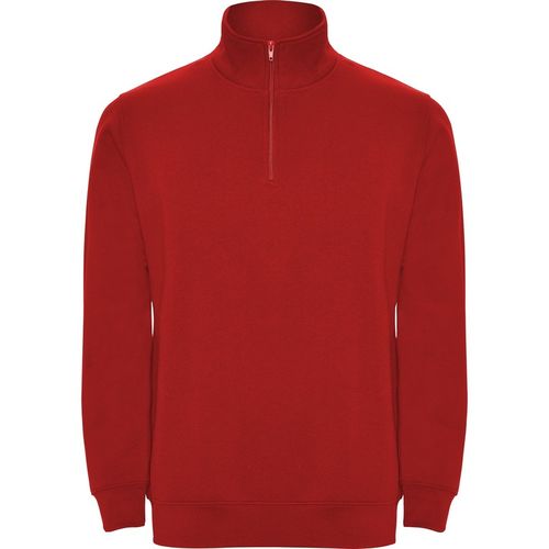 Sudadera con media cremallera Mod. ANETO (60) Rojo  Talla S